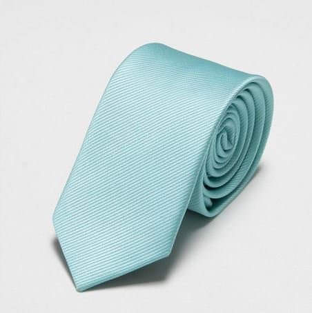Necktie men's slim ties black neck tie solid novelty neckties Color Sky Blue No9 NT 010