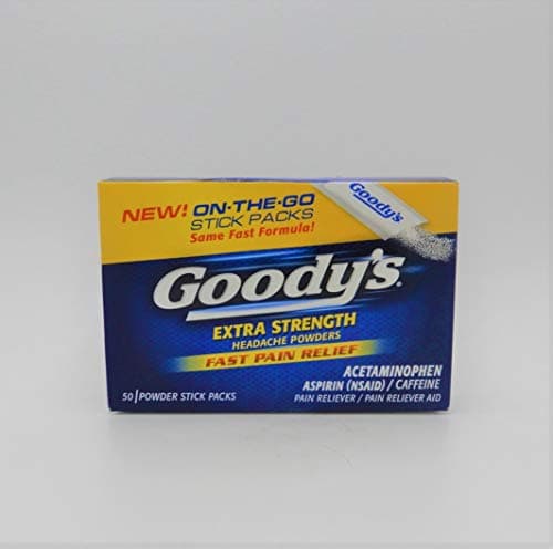 Goody's Pain Reliever Extra Strength Headache Powders, 50 Each (Pack of 2)