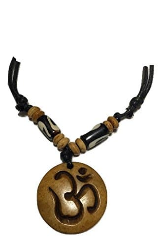 Tibetan Adjustable Handmade"OM" Carved Adjustable Necklace