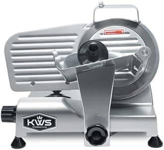 MS-6SS Commercial 200W Electric Meat Slicer w/ Stainless Steel Blade (Silver)