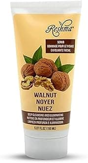 Reshma Beauty Walnut Scrub, Dual Action Cleanser Face & Body Scrub, Gentle for All Skin Types and Dull Skin, Deep Cleansing and Moisturizing, Enhances Natural Glow, Cruelty-Free, 5.07 oz, Pack of 1