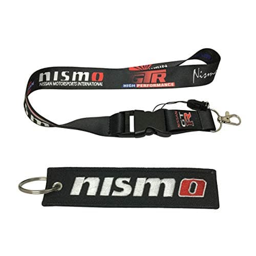 Cview Premium Quality Lanyard & Key Chain Tag for Car,Truck, SUV, Motorcycle, Scooter, ATV, UTV, RV, Motorsport, House Keys, Office ID, Fashion Accessories, Gifts Work with (Nismo)