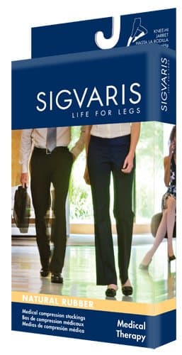 Sigvaris 500 Natural Rubber 40-50 mmHg Open Toe Compression Stockings