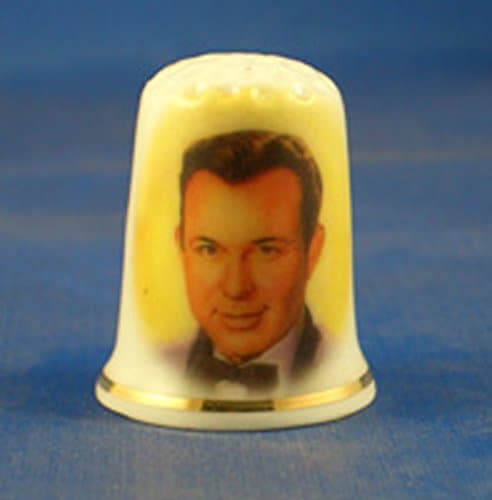 Porcelain China Collectable Thimble Jim Reeves