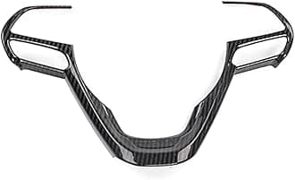Tocatus ABS Carbon Fiber Black Steering Wheel Bezel Decorative Trim for 2014-2019 Jeep Grand Cherokee, for 2016-2020 Jeep Cherokee, 1pc