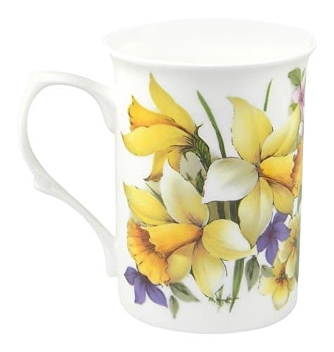 Adderley English Spring Daffodil and Star Flower Fine Bone China Mug