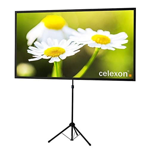 celexon 80" Tripod Projector Screen Ultra Lightweight, 16:9 Format, 11 lbs Weight, Size: 70'' x 39'' (Renewed)