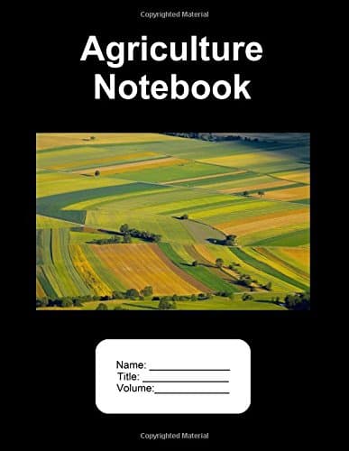 Agriculture Notebook. 500 Pages Lined Paper. 8.5"x11"