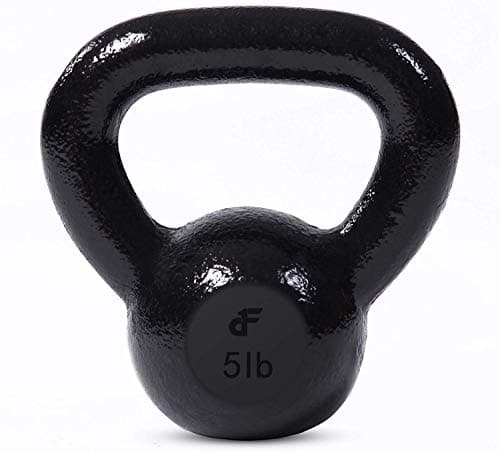 Day 1 Fitness Kettlebell Weights Cast Iron - 11 Sizes and Bundle Options, 5-60 Pounds - Ballistic Exercise, Core Strength, Functional Fitness, Weight Training Set - Free Weight, Equipment Accessories