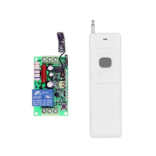 Abytele 3000m Long Distance AC 110V 1 CH 1CH RF Wireless Remote Control Switch System (1 Receiver + 1 Transmitter),433 MHz