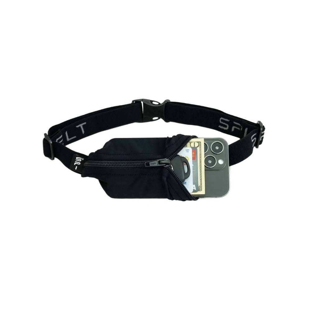 Running Belt - Black with Pink Zipper, 24" Through 47"