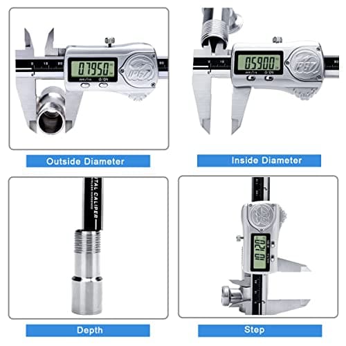 Kynup Digital Caliper, Calipers Measuring Tool with IP67 Waterproof, Absolute...