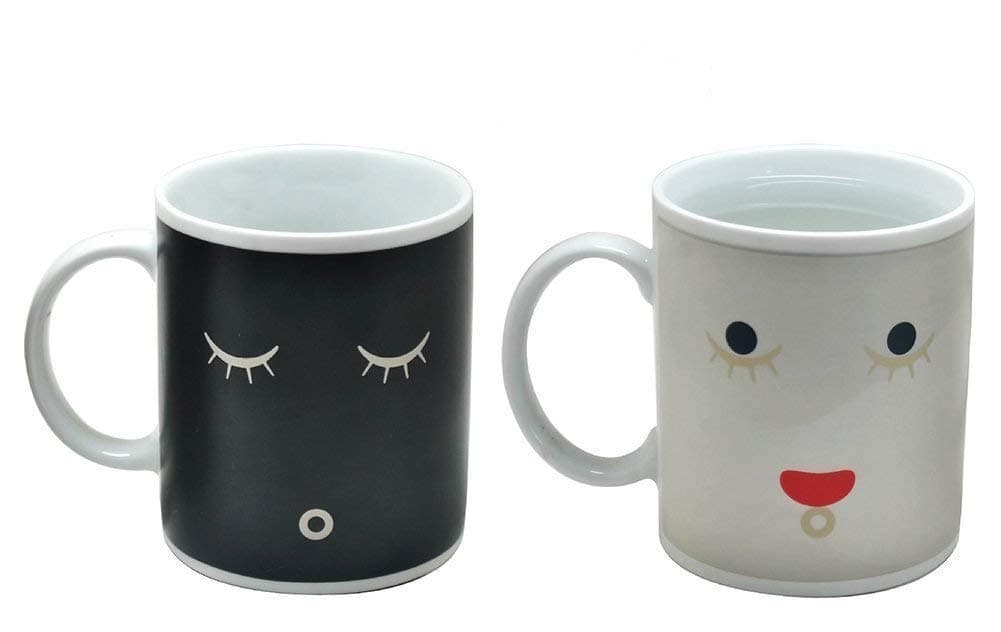 GZNIGHT Ceremic Magic Mug & Cup Heat Activated Color Changing Coffee Cup Surface Non Toxic Lead Free Cadmium Mug Premium Quality Morphing Porcelain Tea Cup Great Gift 12oz(Pack of One )