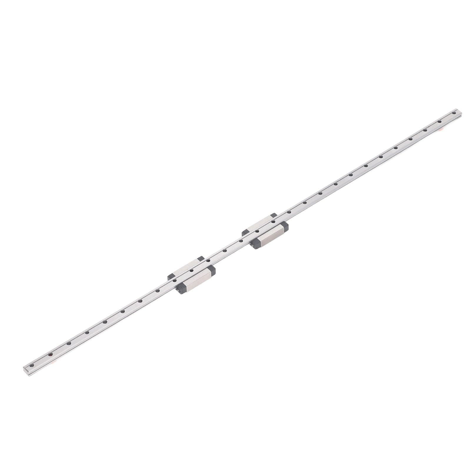 BROLEO 400 / 500mm Linear Rail, MGN7H Linear Rail with 2 Carriage Bearing Block for 3D Printer and CNC Machine, Lathes Mills (500MM)