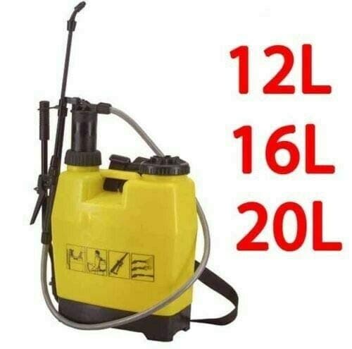Trendi® KNAPSACK PRESSURE SPRAYER WATER SPRAY BOTTLE BACKPACK WEED KILLER LITRE GARDEN (16L)