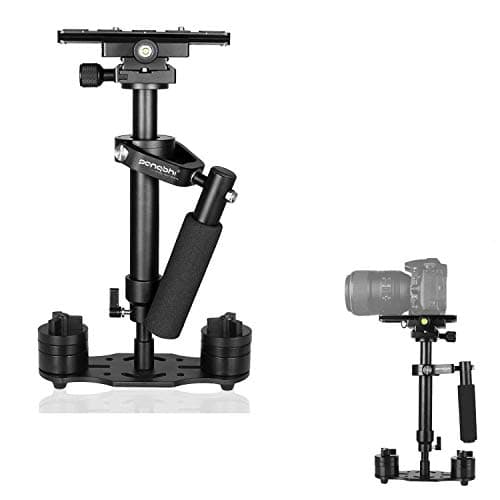 Crazefoto S40 Handheld Stabilizer Steadicam Pro Version for Camera Video DV DSLR Nikon Canon, Sony, Panasonic with Quick Release Plate (Black)