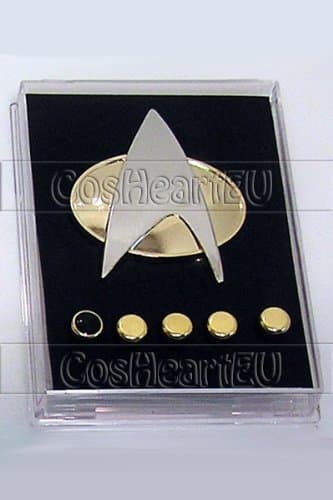 Star Trek The Next Generation Communicator Badge Rank Pins Replica