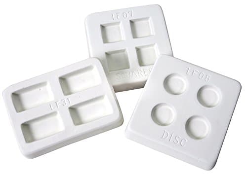 Fireworks Reusable Jewelry Rectangle Frit Casting Mold Set, Set of 3