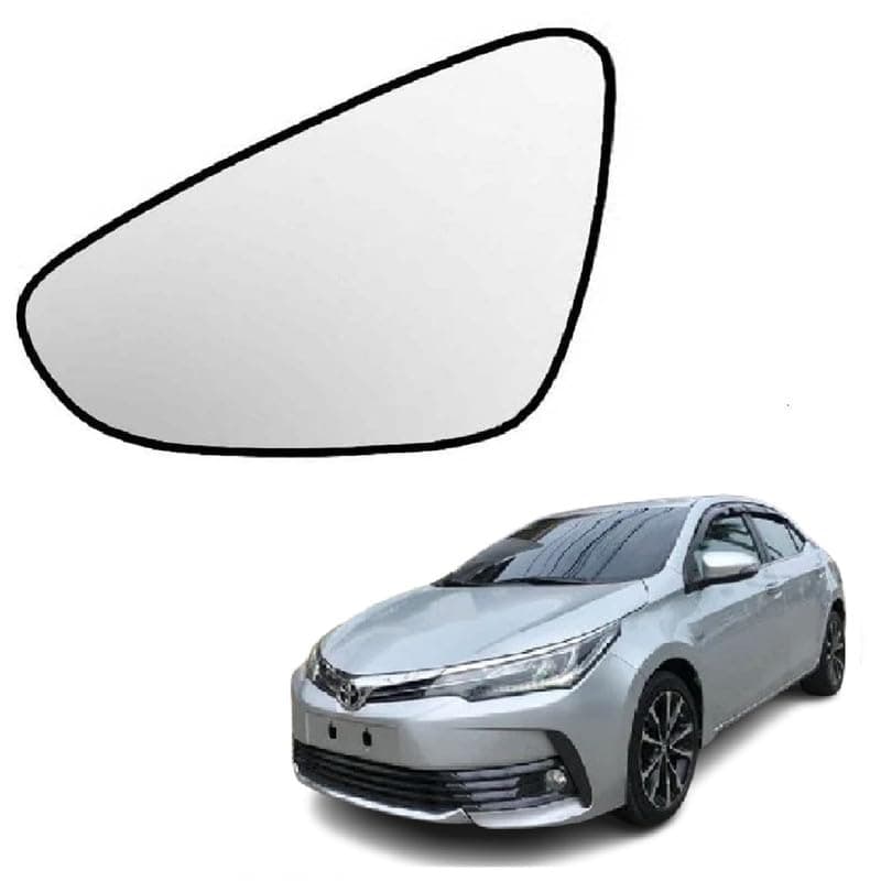 ORVM Side View Mirror Glass/Sub Mirror Plate for Toyota Corolla Altis E170 11TH GEN F/L 2017-2020 Model Type 3 (LEFT PASSENGER SIDE)
