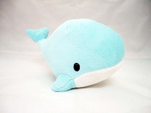 Idragoninc Light Blue White Whale Soft Plush with Suction Cup Cute Stuffed Toy