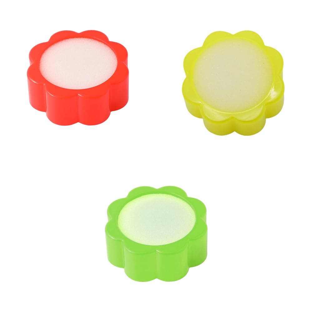 3 Pieces Fingertip Moistener Pads Mini Finger Moisturizer for Counting Papers Cash Bills Document Receipt Home Office Random Color