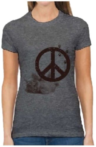 Kritter Kommunity 25-Piece Peace Kitten Pet's T-Shirt Set, Small, Grey