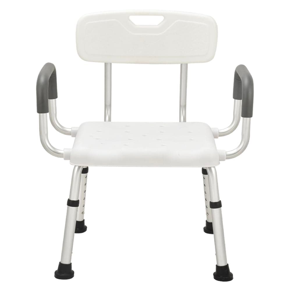 Urby Plus Size Extra Wide Shower Chair for Elderly and Disabled with Arms and Back, Silla para Baño Adulto Mayor, Ideal for Seniors, Big & Tall Person. 150kg Weight Capacity.