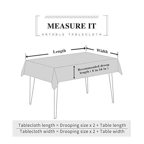 ARTABEL Cut Work Table Cloths with Lace Laser Die-Cut Exquisite Vintage Shabby Chic for Holiday Wedding Long Dinner Tables (Stone, 52 x 70 Inch)