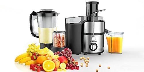 Multifunctional 3 in 1: Juicer, Blender & Grinding Machine I Fruit Vegetable Centrifugal Stainless Juicing Machine I Juice Extractor I Smoothie Soup Blender I Seeds Coffee Pepper Salt Grinder