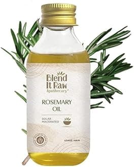 Blend It Raw Apothecary Rosemary Oil for Hair Growth | Scalp Serum with Rosemary & Cold Pressed Jojoba | For All Hair Types, 100 ml