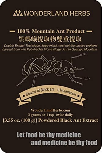 100g. BLK Mountain Ant polyrhachis vicina Double Extract Powder, More Nutrients, GMP etc. Certified, zinc Supplement, Natural Energy