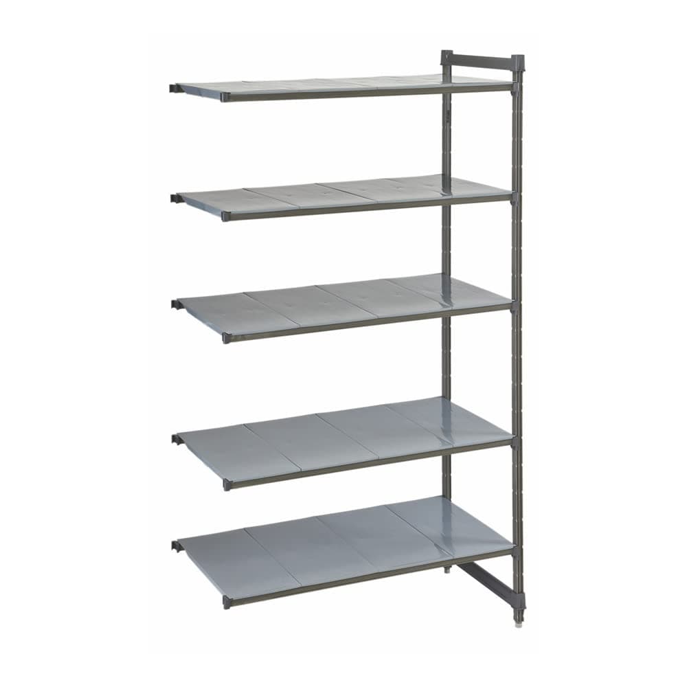 Cambro CBSK2142S5 Camshelving Series Basic Plus 5 Closed Shelf Eyes, Brushed Graphite, 540 mm x 1070 mm