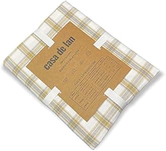 Casa De Lan Rectangle Table Cloth - Table Cover - Cotton Mitered Stitched - Checks Table Covers for Kitchen Dining, Wedding, Decorations, & Parties - 60x84 in - Mustard Plaid