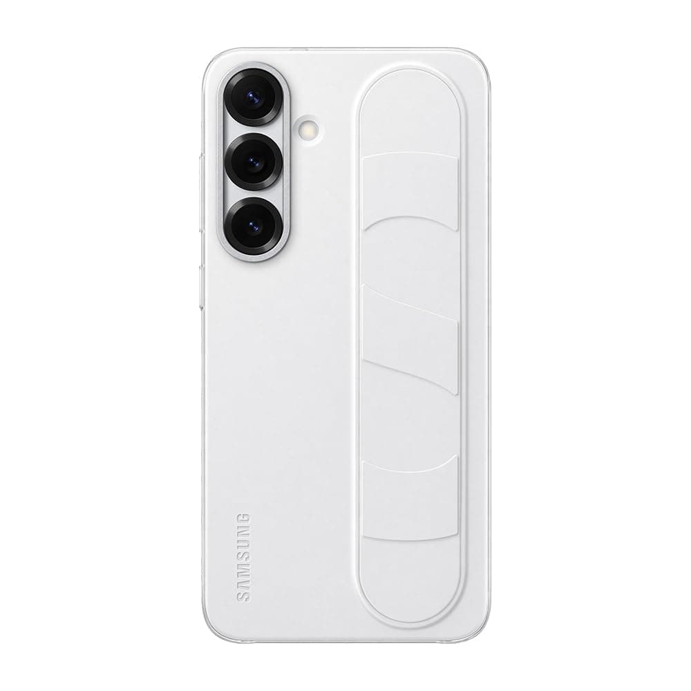 Samsung Galaxy S25+ Genuine Standing Grip Phone Case, White