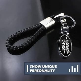 AULPEE Alloyed Car Keychain for Car 3D Metal Key Chain Gifts for Women and Men Keyring Universal Size