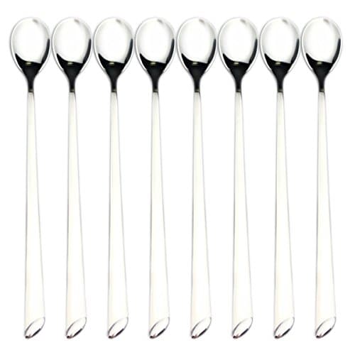 Long Handle Spoons, Ice Cream Spoon Coffee Mixing Spoon Cocktail Stirring Spoons with Long hanlde set of 8 -By Colefour …