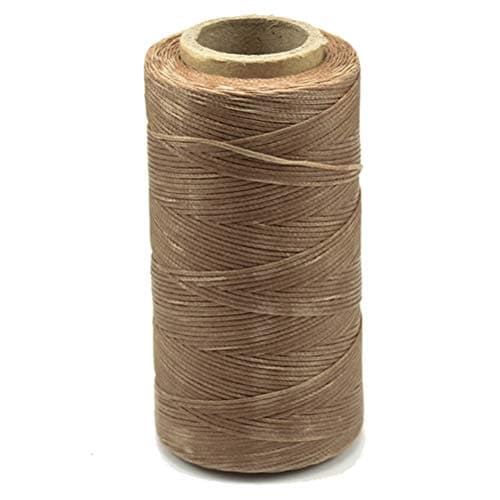 BALABALA 284yd 150D 1mm Sewing Waxed Thread Hand Stitching Cord for Leather Craft DIY (Brown)
