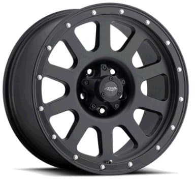 MB Motoring 352 17x9 5-127 -12 Matte Black
