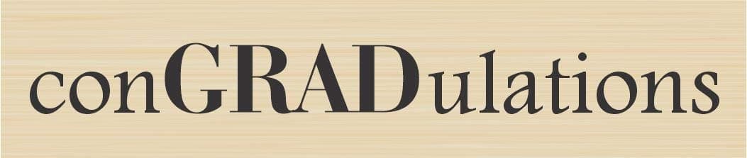 conGRADulations Rubber Stamp by DRS Designs - Made in USA