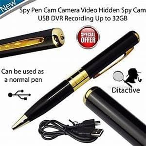 Hamtone Spy Hd Pen Camera with Voice-Video Recorder and Dvr-Hidden-Camcorder(16Gb),Black and Golden