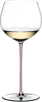 Fatto A Mano Oaked Chardonnay Glass, Pink