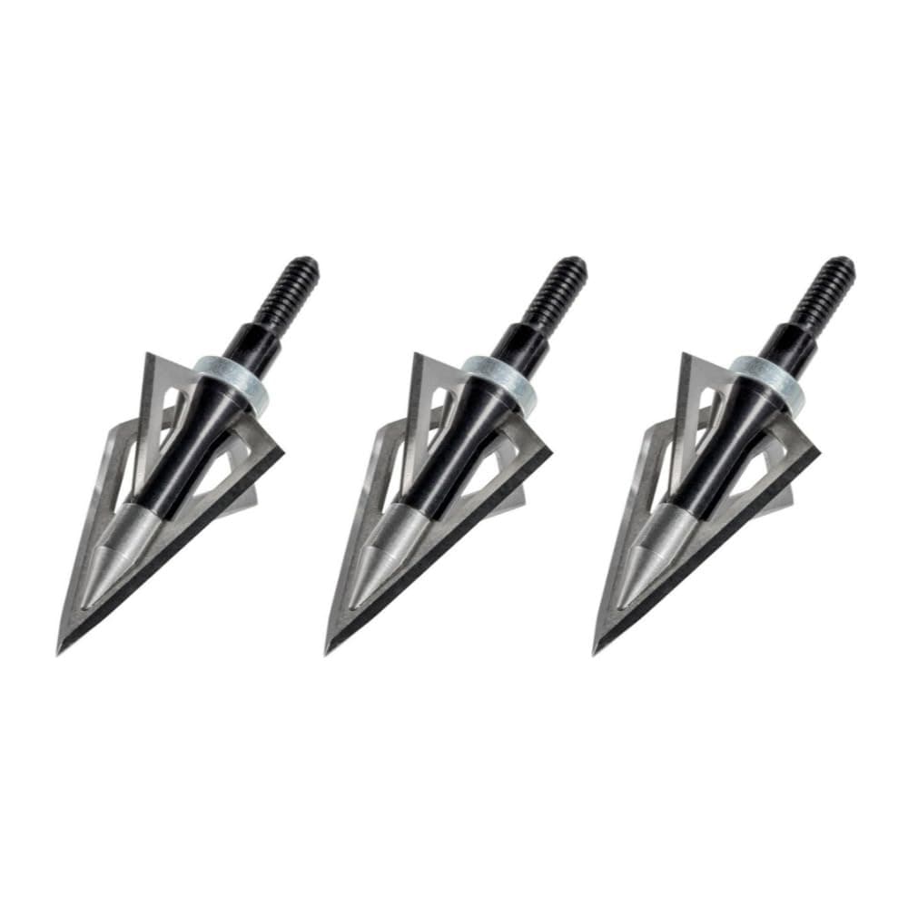 Wasp SharpShooter 100 Grain Fixed-Blade Broadhead Arrow with 1-Inch Cutting Diameter and Self-Aligning Lock System (3-Pack)