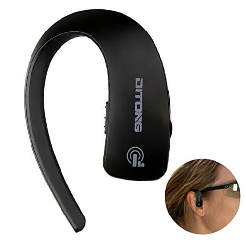 DITONG Wireless Bluetooth Headset Earbuds Handsfree Bluetooth Earphones Earpiece with Microphone Volume Control Noise Canceling for Android Cell Mobile Phones Sony Samsung LG Motorola(Black)
