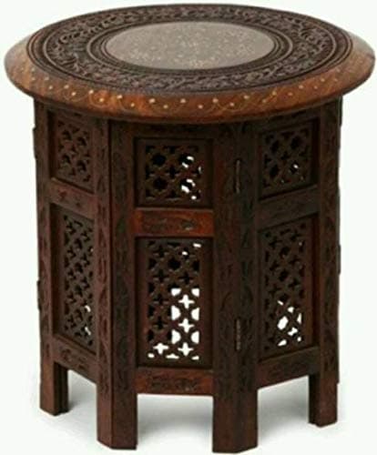 onlinecraft Folding Stool Living & Bedroom Stool (Brown)