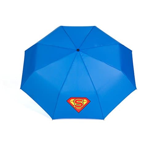 ADJOY9 Manual Cartoon 8-Rib Pongee Cloth Windproof 3-Fold Kids Mini Rain Umbrella - Super-Man