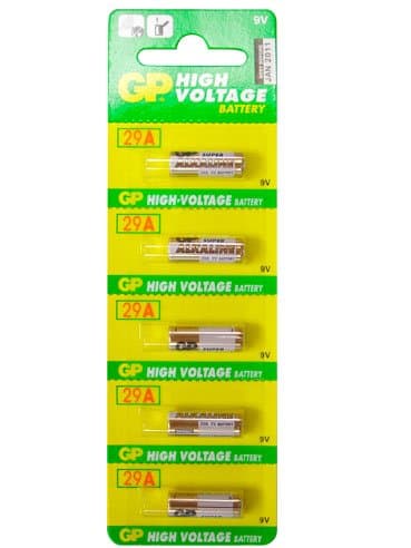 Alkaline Batteries GP - A32 (29A) 9V (pack of 5)
