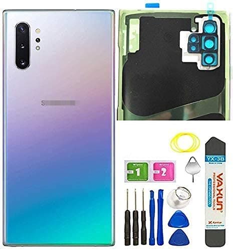 Galaxy Note 20 Ultra 5G All Model Back Cover Glass Replacement Waterproof Housing Door W/Camera Glass Lens and Tape Parts Tools +Eject Pin+Tools (Aura Glow)