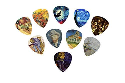 Van Gogh Art Guitar Picks (10 beautiful Picks in a packet)