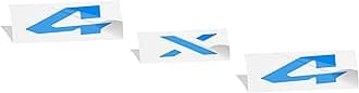 4x4 Emblem Overlay Decal Sticker -Fits: 2019-2026 Ram, NOT for Classic - (Color: Reflective Medium Blue)