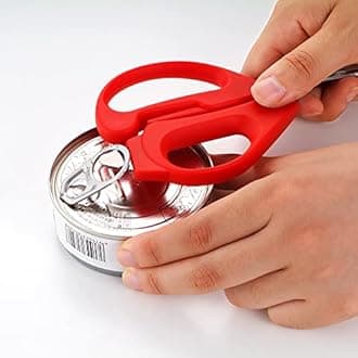 CANARY Japanese Kitchen Scissors Heavy Duty Come Apart Blade, Dishwasher Safe All Purpose Detachable Kitchen Shears, Made in Japan, Rust Proof Japanese Stainless Steel, Red